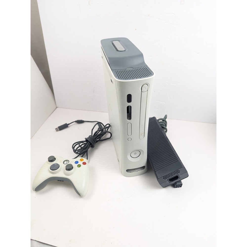 Microsoft Xbox 360 Console  NXE Dashboard  Falcon  20GB White Fat System